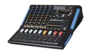 Professional Six-Channel Audio Mixer with USB Interface, Bluetooth, and DSP S...