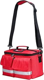 JAYIOLA First Aid Bag First Aid Kit Bag Empty Emergency Kit Case First Responder Trauma Bag for Travel, red