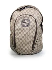 Brown Supreme Interlocking GG Backpack