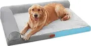 Foam Support Pet Sofa Bed - Sofa Bed for Cats with Foam Supporting - Large Washable Puppy Bed with Removable Cushion for Large Dogs, Pets