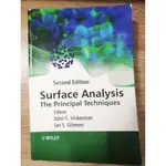 二手 表面分析SURFACE ANALYSIS THE PRINCIPAL TECHNIQUES