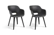 Keter Akola Dining Chair - 2 PACK