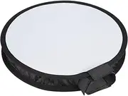 Portable Foldable Round Shape Speedlite SOFTBOX Diffuser Eliminate Harsh Light Shadow Spread Flash Light Wider Room Lightweight Nylon Black White 40X6CM Photography Studio