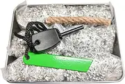 eGreen Emergency Fire Starter Magnesium 6 Bags for Camping Hiking Bushcraft Hurricane Storm Outages + Free Ferro Rod Wax Infused Jute Rope & Tin Container