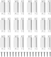 Mecion 12Pcs NC Surface Mount Wired Window Door Contact Sensor, ABS Door Window Sensor Alarm Magnetic Reed Switch