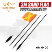 3 x 1M Sand Flag 4x4 4WD Off Road Recovery Simpson Desert Sand Dune Flag