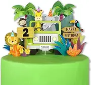 20 pcs Safari Cake Topper as Safari Cake Decorations, Wild One Cake Topper 1st birthday boy, Safari Animal Cake Toppers, Jungle Cake Toppers, Safari Cupcake Toppers, Wild One Cupcake Topper