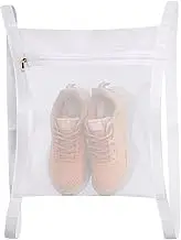 Sneaker Wash Dry Net Bag, 1Pc Sneaker Drying Mesh Bag, Large Shoe Drying Mesh Bags,Laundry Bags Sturdy Shoe Drying Mesh Bags,Smooth Zipper Sneaker Laundry Bags,Shoe Bag Sturdy Shoe Drying Mesh Bags