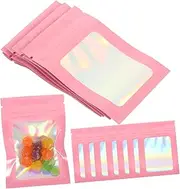 SOESFOUFU 100Pcs Portable Jewelry Bags Reusable Earring Pouches for Items and Dust Foil Storage for Jewelry and Present Packaging