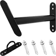 Battle Rope Hook for Wall - Heavy Duty Battle Rope Hook, Battle Rope Holder | Carbon Steel Black Battle Rope Rack, Space Saving Storage Stand for Training and Training