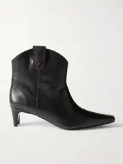[STAUD] STAUD - Western Wally Leather Ankle Boots - Black - IT39 IT 39 Black