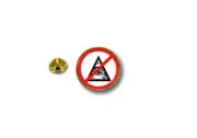 pins pin's flag badge metal lapel hat button biker no illuminati