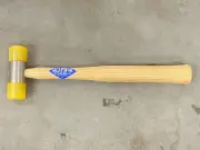 1 new NO-MAR by CLAMP MFG CO. 7oz Soft Double-Faced Hammer Mallet, Wooden Handle