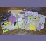 60+ Piece Junk Journal / Scrapbook Starter Kit - Butterflies, Birds, Flowers
