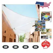 Heavy-Duty 17' x 17' Triangle UV Blocking Shade Sail - 95% Protection