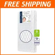 Twilight Grey Crib Mattress - 88 Coils, Double-Sided, Fits Standard Toddler Beds