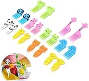 10PCS Decor Lunch Box Accessory Fruit Picks Kids' Animal Forks Food Mini Tool (Random Animals)