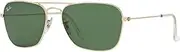 [Ray-Ban] RB3136 001 Caravan Sunglasses Gold Frame/Green Classic Lens 55mm