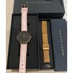 DANIEL WELLINGTON(DW) 經典PETITE MELROSE 玫瑰金腕錶~(真品)