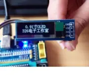 SPI 0.91" 128x32 Blue OLED LCD Display