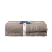2PK Ultimate Alanya Turkish Cotton Bath Sheet/Towel Absorbent 550Gsm Almond