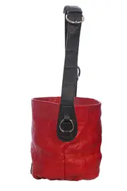 Leather Baby Barrel Bag--LH-1213BL