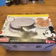 NEW! Disney DCM-1 Classic Mickey Waffle Maker Brushed Stainless Steel