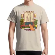 The red cat and the Japanese ramen shop T-shirt TEE