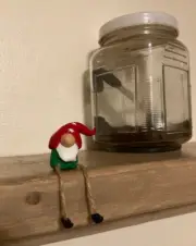 Adopt an Elf on a shelf Gnome - Handmade He will make you laugh always