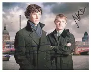 Benedict Cumberbatch & Martin Freeman Autograph Sherlock Autograph