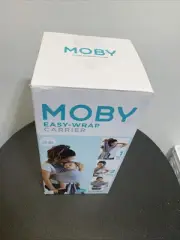 Moby Easy-Wrap Carrier Smoked Pearl 8-33 lbs Soft Breathable Cotton NEW OPEN BOX