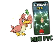 Pokemon Shiny farfetch'd Farfetchd Kanto Mini P T C 60k