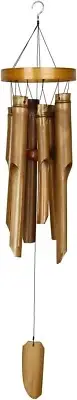 Woodstock Chimes Asli Arts Collection Ring Bamboo Chime 28'' Natural C272 OUTDOO