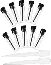 LOLIPPYY 10pcs Mini Glass Bottles for Essential Oils and Fragrance Refillable Leak Travel Vials for Perfumes and Aromatherapy Compact Design for Easy Carrying
