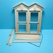 Dollhouse Miniature Fancy Victorian Working Double Window - 1:12 Scale