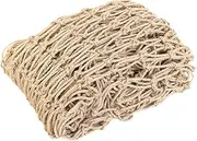 Hemp Rope Net Child Safety Rope Netting Sturdy Growing Plant Support Netting Net Jute Trellis for Climb Plant Indoor Balcony, 12 cm Mesh