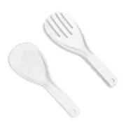 Large Rice Spoon Plastic Meal Spoon Non Stick Kitchen Gadgets Hand Roll SpoonPW
