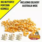 3kg Premium Bulk Popping Corn Kernels for Popcorn Machines