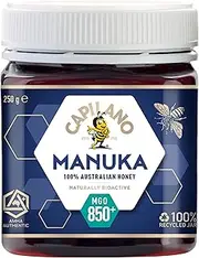 Capilano Active Manuka Honey, 100% Pure Australian Honey, Premium Honey, MGO850+, 250g