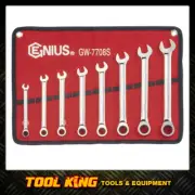 Genius Tools 8pc SAE Combination Ratcheting Spanner Set GW-7708S