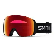 Smith 4D Mag XL Snow Goggles, Black Frame, ChromaPop Photochromic Red Mirror Len