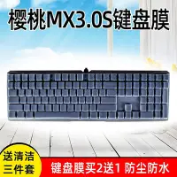 在飛比找Yahoo!奇摩拍賣優惠-CHERRY櫻桃MX3.0S鍵盤保護膜黑色側刻版G80-38