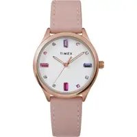 在飛比找蝦皮商城優惠-【TIMEX】天美時 復刻系列 32毫米彩色水晶仕女手錶 (