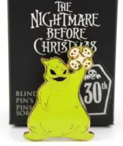 Loungefly Nightmare Before Christmas Oogie Boogie Pin Snowflake 1.5" New 2023