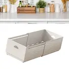 Expandable Storage Box Single Layer Rectangular Stackable Drawer Desktop Spice