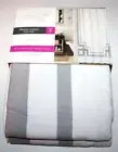 Jaclyn Smith Grey/Gray Hotel Style Cotton Fabric Shower Curtain - 70 x 72 in.