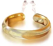 Rings for Women Magnetic, Lymphatic Magnetic Therapys Cats Eye Ring, Titanium Ion Moissanite Diamond Ring, Adjustable Finger Ring with Drawer Style Gift Box (Gold)