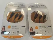 2 Belkin USB-to-PS/2 Adapter Connect Mouse Keyboard USB Computer Cable new