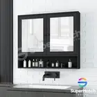 Bathroom Mirror Wall Cabinet Storage Shelf Cupboard Medicine Shaving Organiser