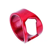 Stainless Steel Openers Finger Ring Shape Bottle Opener Bar Tools Kitchen Opening Tools RED COLOR